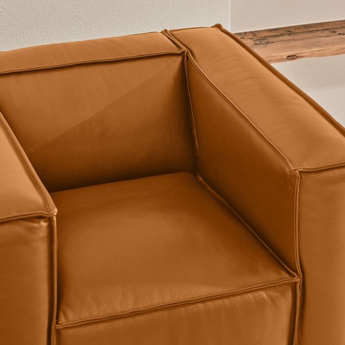 [에싸] 쿠보 1인 토그 소가죽 소파