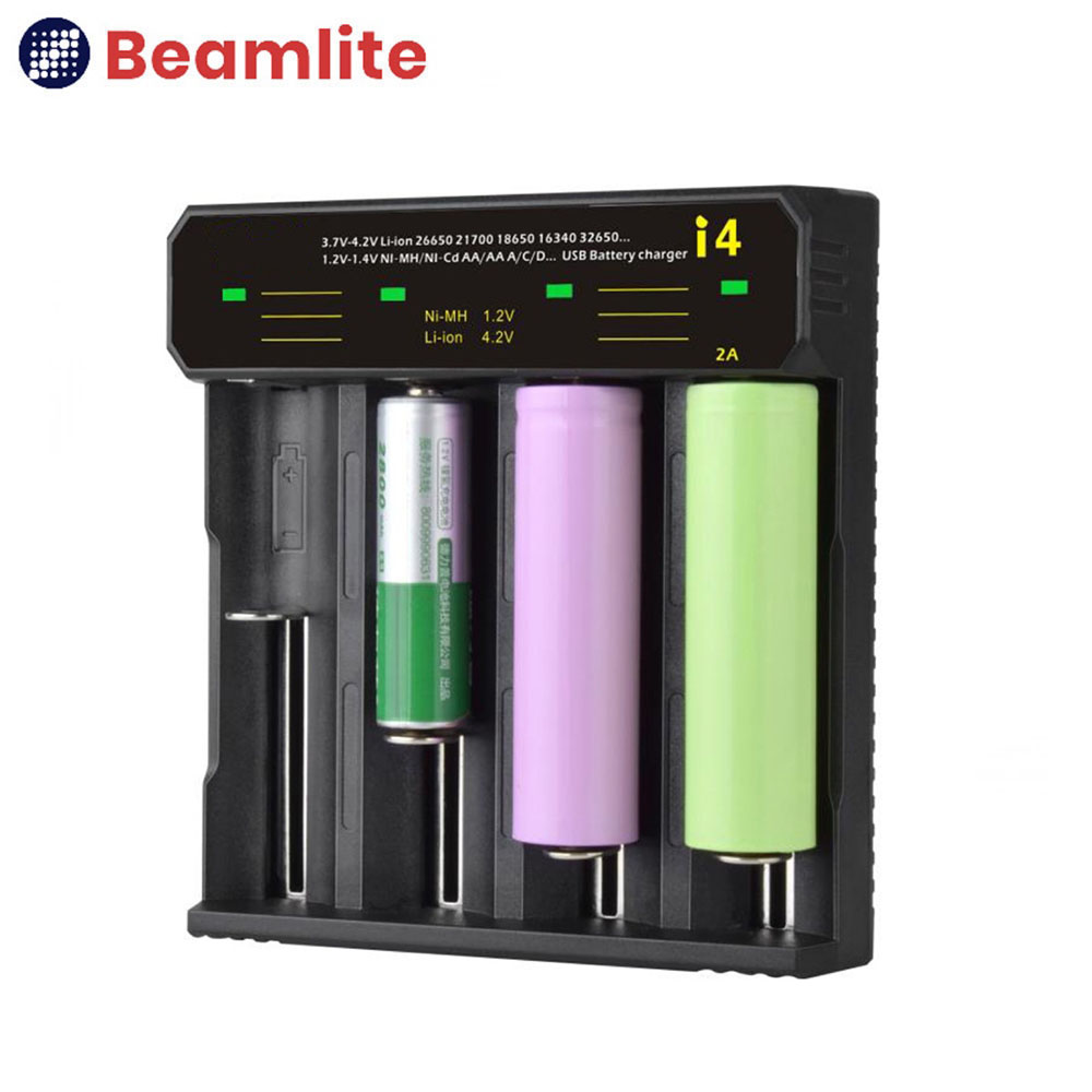 i4 4구 고속 충전기 18650 26650 21700 리튬이온 배터리 건전지 밧데리