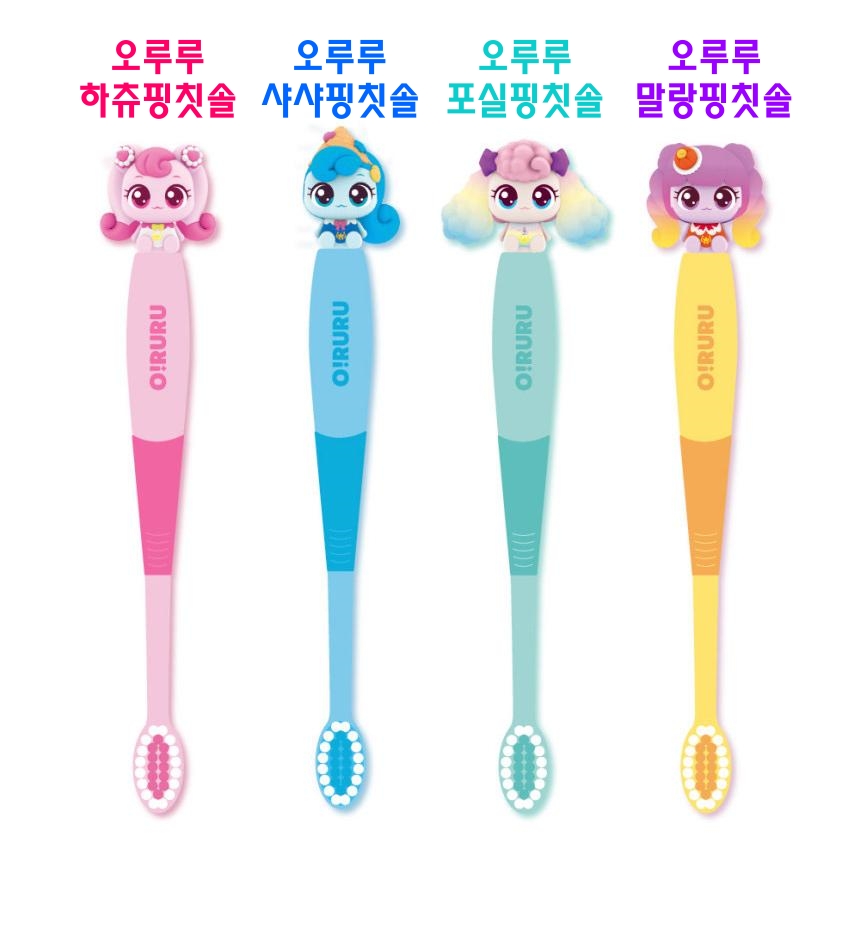 [무배]캐치티니핑 칫솔 샤샤핑 4개 피규어 칫솔 어린이집 유아 - 상세 이미지 3