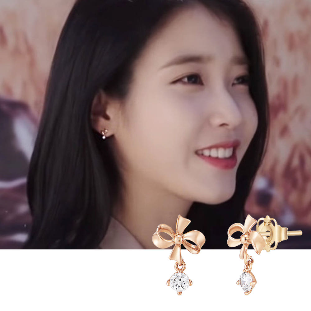 폴브리알 주얼리 블링리본 귀걸이 PFGE0013_14K - 상세 이미지 2