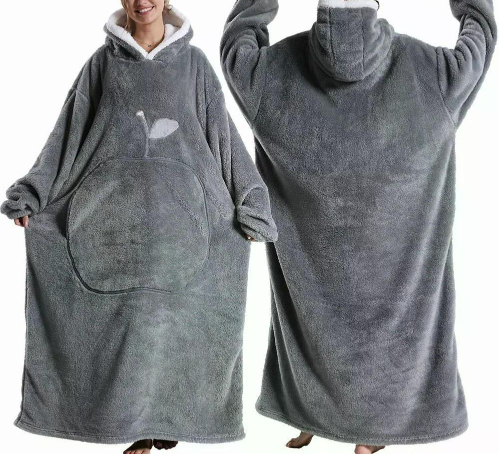 이불담요 캠핑용 수영후 체온 보존 매우 긴 웨어러블 담요 아늑한 부드러운 풀오버 남녀공용 핑크 Cloth Length 140cm