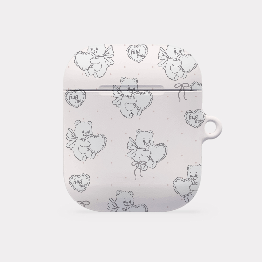 vintage heart bear 디자인 [hard 에어팟케이스 시리즈] - 상세 이미지 2