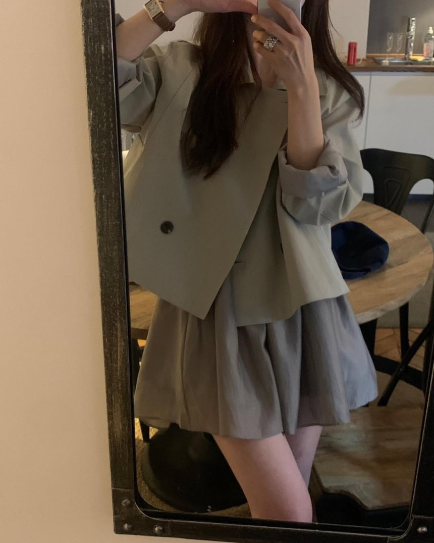 [아이당일] 오브제 샬럿 레이어드 스커트 밴딩 A라인 러블리 미니치마 데이트룩 상세 이미지 11