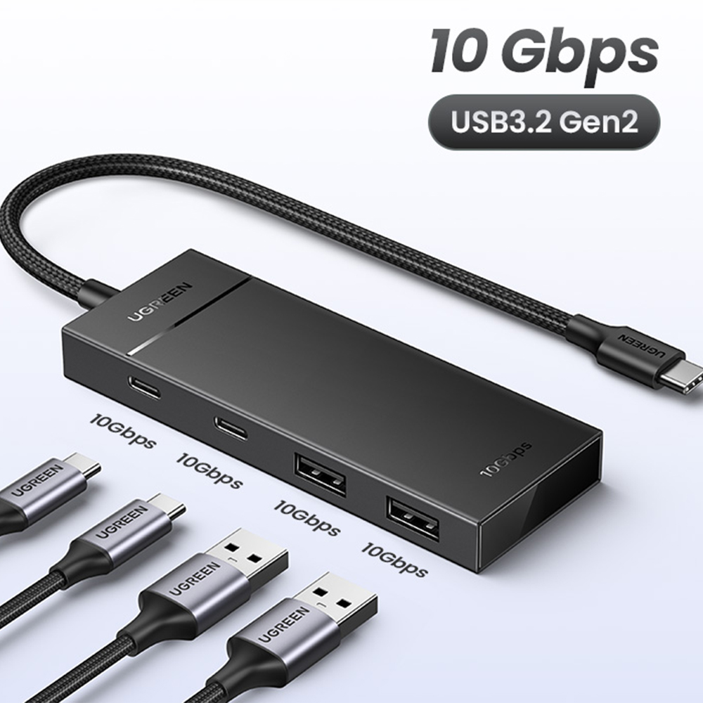 유그린 USB3.2 Gen2 10Gbps C타입 2C 2A 멀티 허브 CM806 - 상세 이미지 2