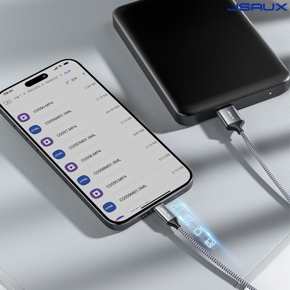 외장하드 케이블 C타입 to 마이크로B USB3.1 1m 2m 세트 JSAUX - 상세 이미지 4
