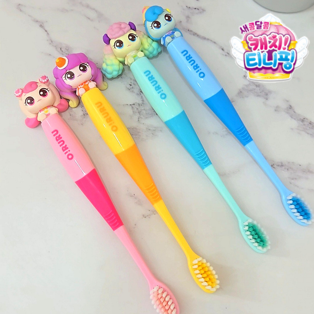 티니핑칫솔 캐치티니핑칫솔 하츄핑 피규어 칫솔 어린이집 유아