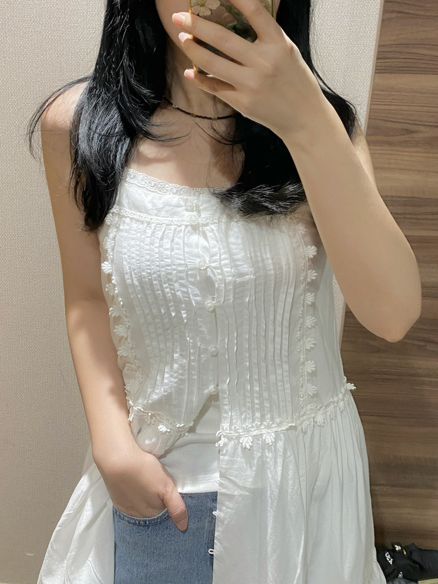 우드 비즈 원석 목걸이 1col 상세 이미지 7