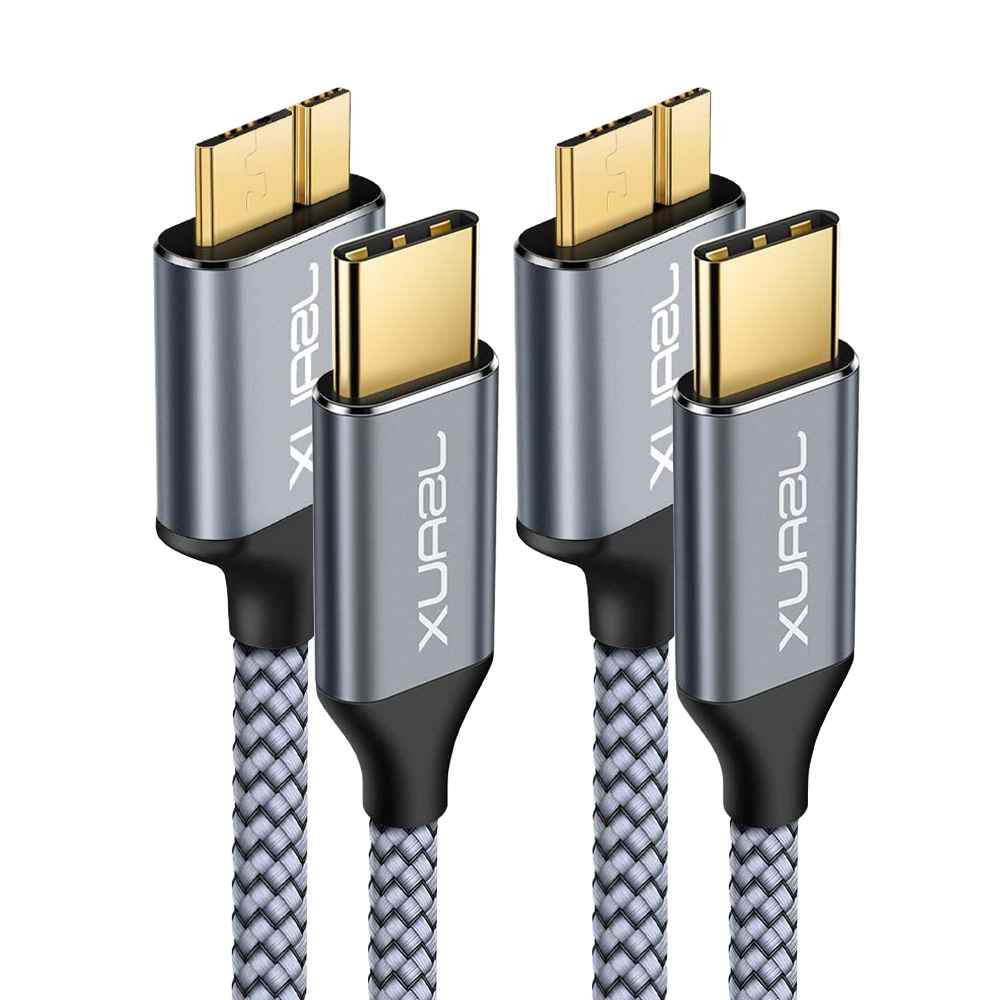 외장하드 케이블 C타입 to 마이크로B USB3.1 1m 2m 세트 JSAUX - 메인 이미지
