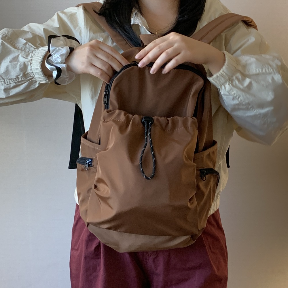 나일론백팩 보부상백팩 경량 여행 이미지 6
