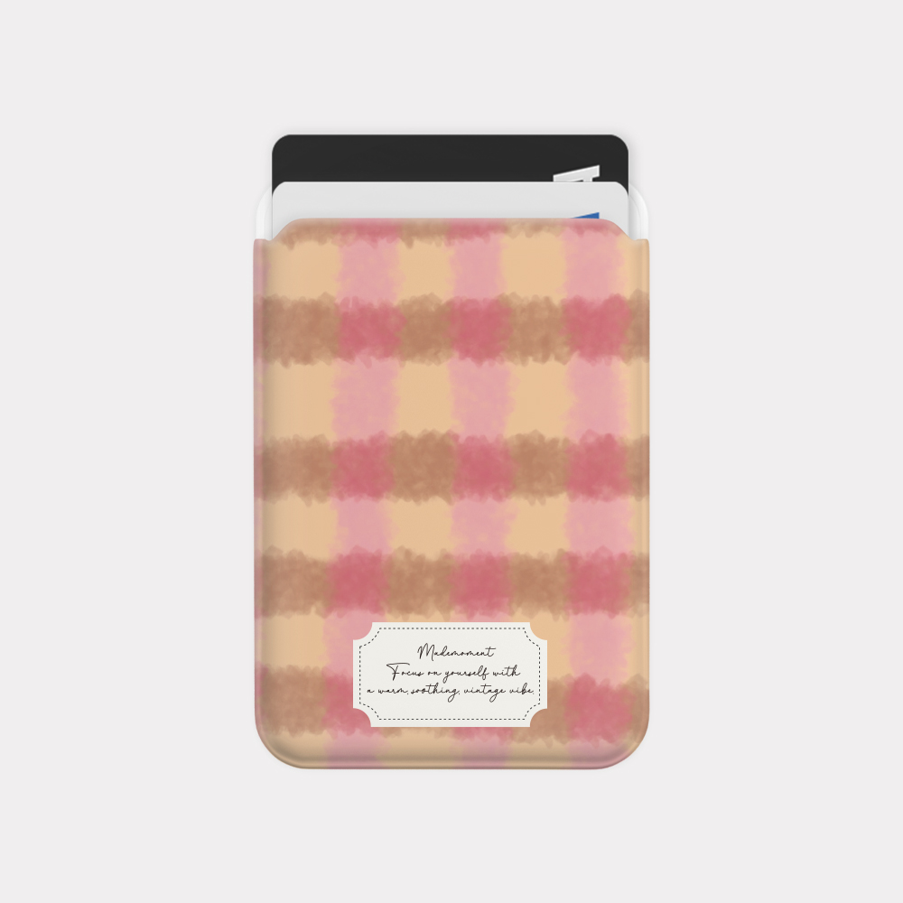 warm check pattern 디자인 [맥세이프 카드슬롯] - 상세 이미지 2