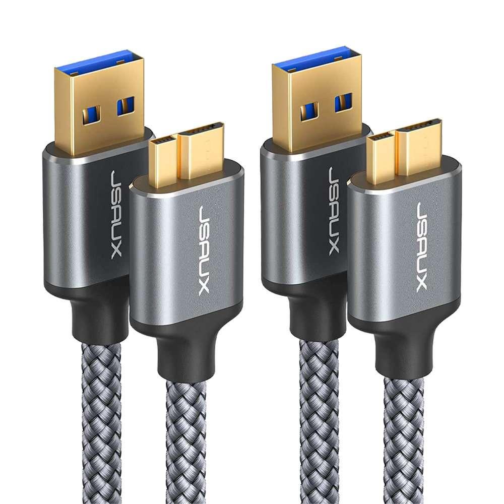 외장하드 케이블 USB A to 마이크로B USB3.1 1m 2m 세트 JSAUX