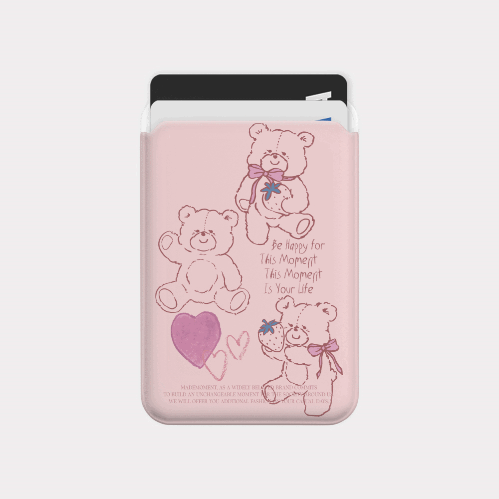 fluffy strawberry bear 디자인 [맥세이프 카드슬롯] - 상세 이미지 2