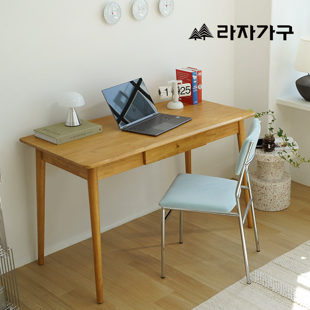라자가구 원스 SE0 원목 책상 컴퓨터 서재 데스크 다용도 테이블 1200, 내추럴오크 - 상세 이미지 2