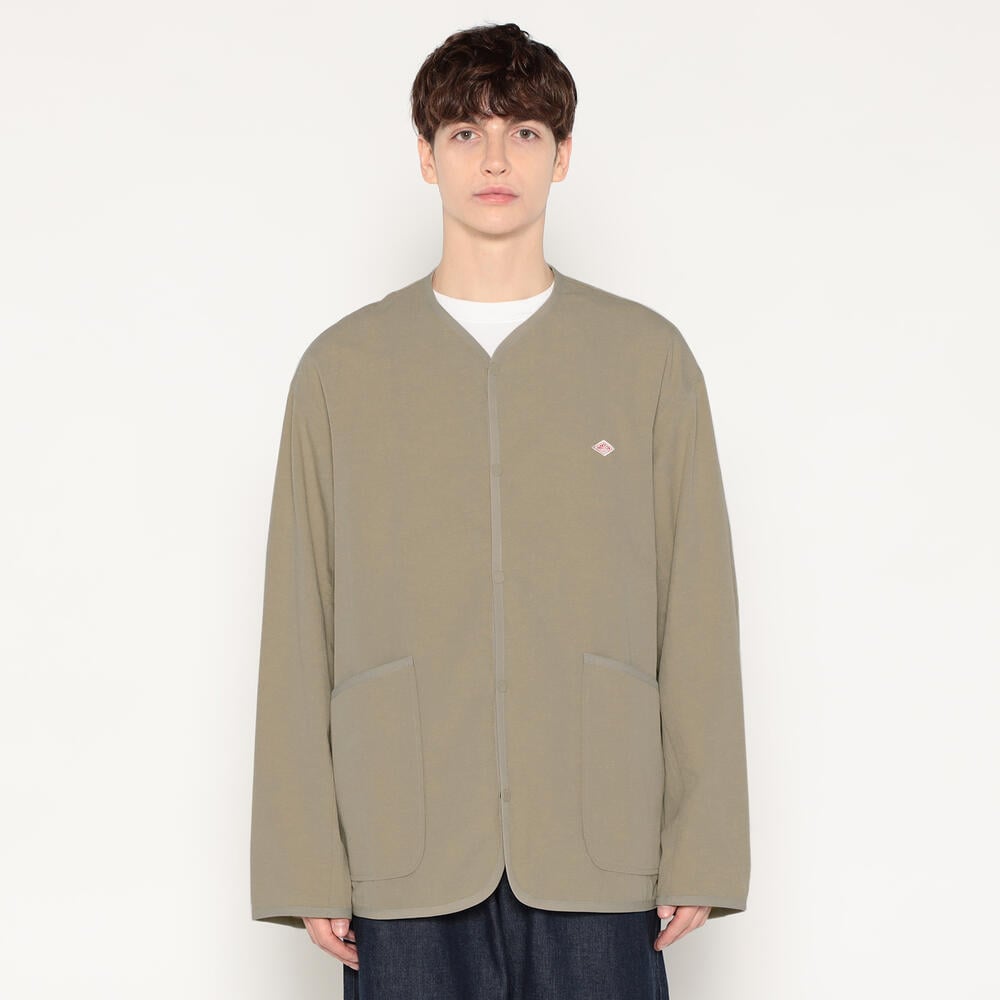단톤 자켓 OORGANIC COTTON WASHER COLLARLESS DNB251M101-0022 남녀공용 간절기 아우터 자켓 - 상세 이미지 3
