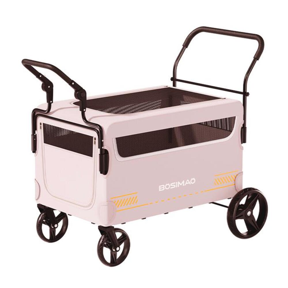 개과천선 디타라 반려동물 유모차 강아지 고양이 개모차 대형견 웨건 베이지핑크