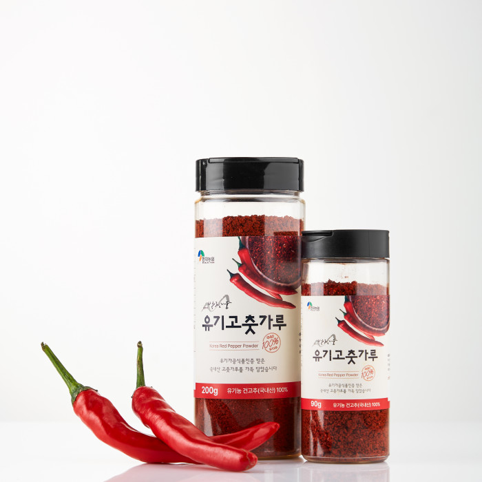[현재농원] HACCP 국산 유기농 고춧가루 200g 고추가루 [굵기:보통] : 사이소 경북고향장터
