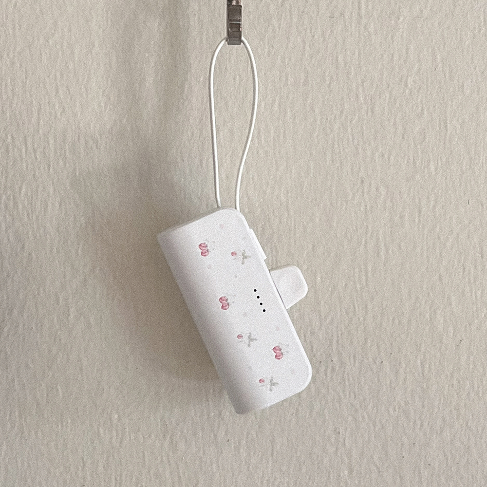 strawberry flower pattern 디자인 [도킹형 보조배터리]