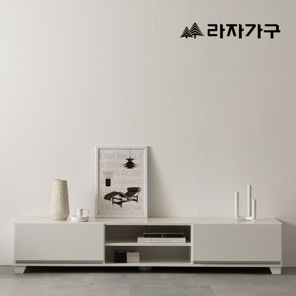 라자가구 무드 일반형 거실장 E0 마블 수납 티비장 티비다이