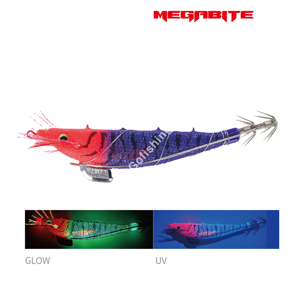 메가바이트 메가탄 삼봉 에기 심해 갑오징어 한치 야광 케이무라 레드헤드 옐로우, 8.3cm - 상세 이미지 5
