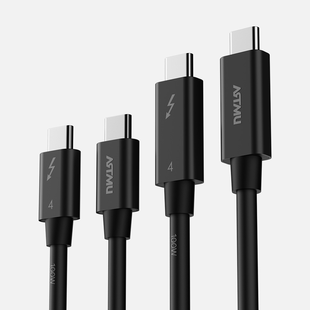 인텔 인증 썬더볼트4 100W 5A C타입 PD 케이블 1m