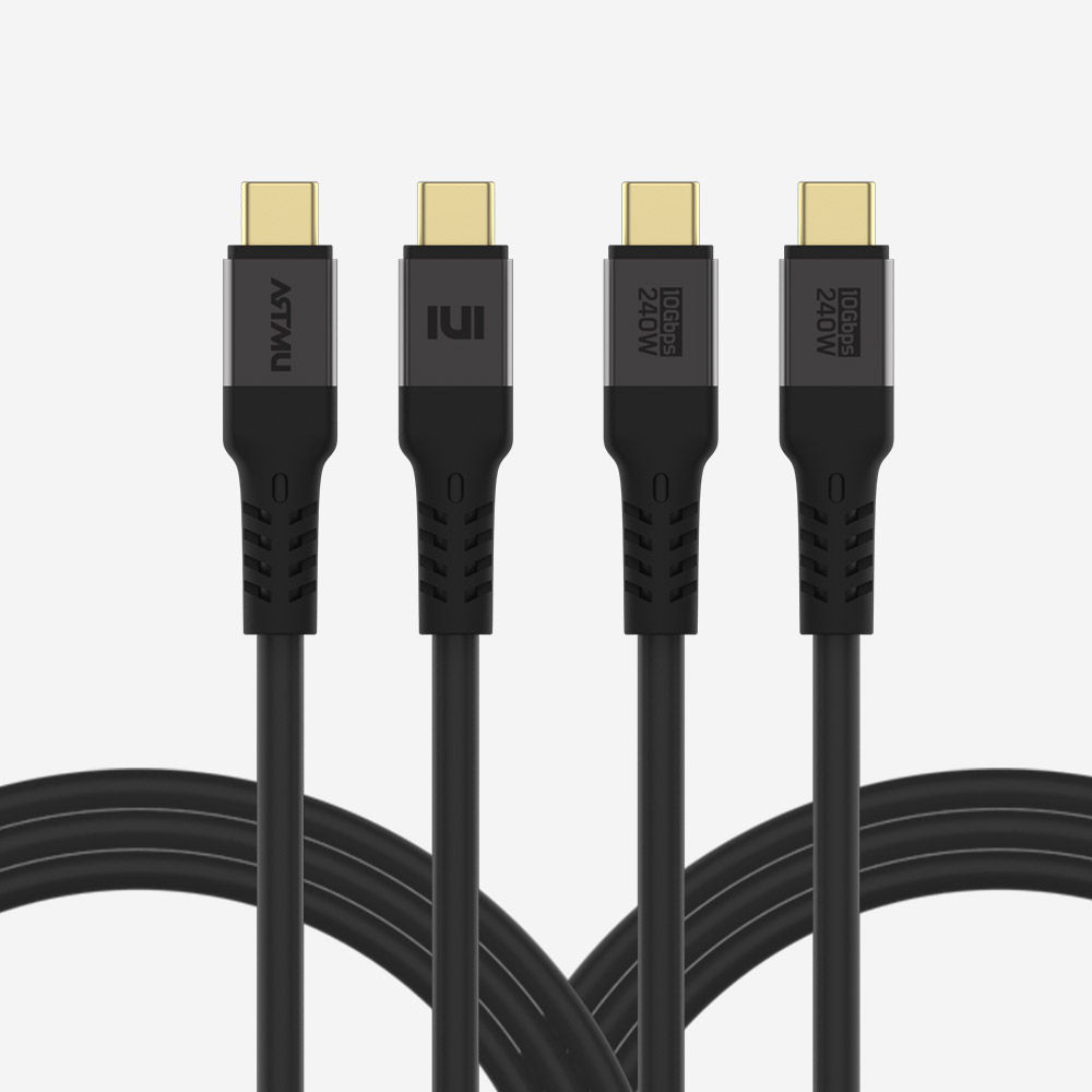 USB PD C to C 240W EPR GEN2 10Gbps 케이블 1m, 1개 - 상세 이미지 2