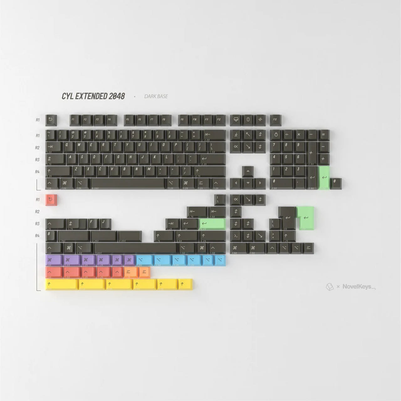 GMK CYL EXTENDED 2048 키캡 베이스킷 - 상품 이미지