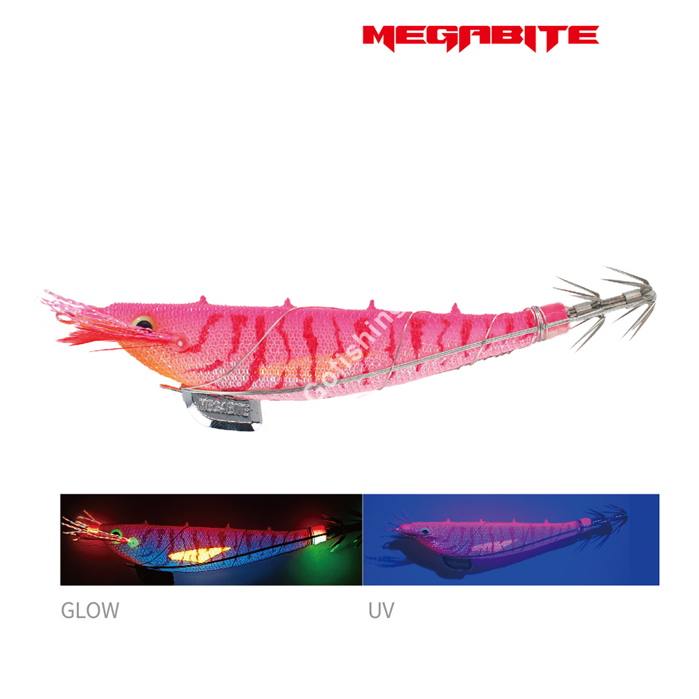 메가바이트 메가탄 삼봉 에기 심해 갑오징어 한치 야광 케이무라 레드헤드 옐로우, 8.3cm - 상세 이미지 4