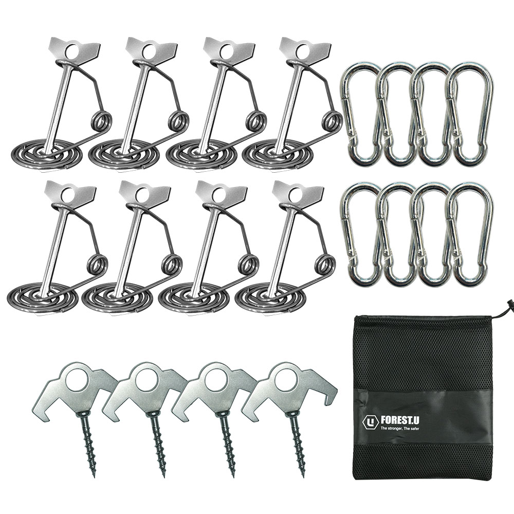 포레스트유 황소데크팩 프로 8P 토션 오징어 앵카 텐트 고정 데크팩