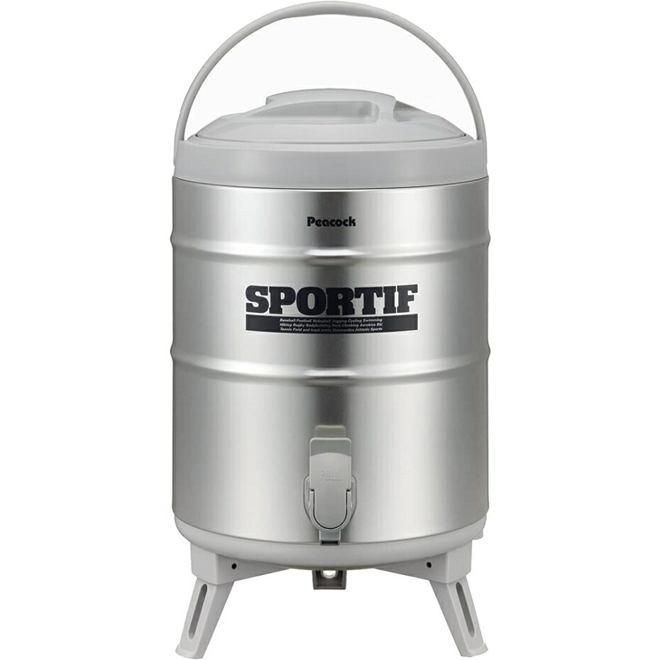 피코크 Peacock 캠핑 워터저그 레버형 9500ml INS-100K 실버 - 상세 이미지 2