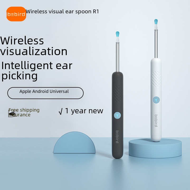무선 귀 내시경 귀이개 카메라 귀청소 스마트 초고화질 Bebird 3 Plus 블루 - 상세 이미지 2