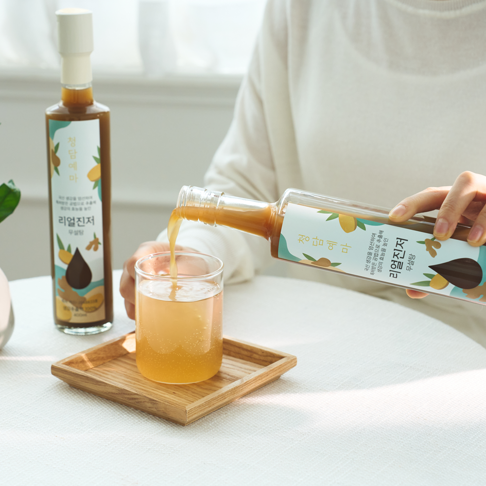 청담예마 국산 무설탕 배도라지청 700g+국산 무설탕 생강원액 400ml 설날 부모님 선물 세트 이미지 7