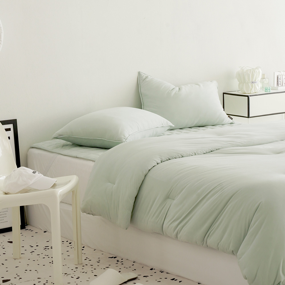 깊은잠몽글 먼지없는 차렵이불 베개세트 SS