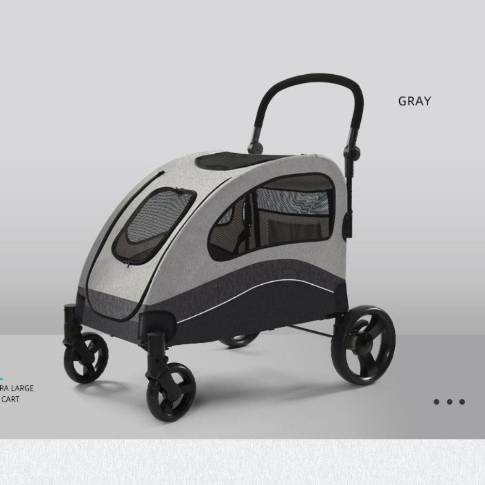 개과천선 그레딘 강아지 유모차 메쉬망 대형견 웨건 투명창 다견다묘