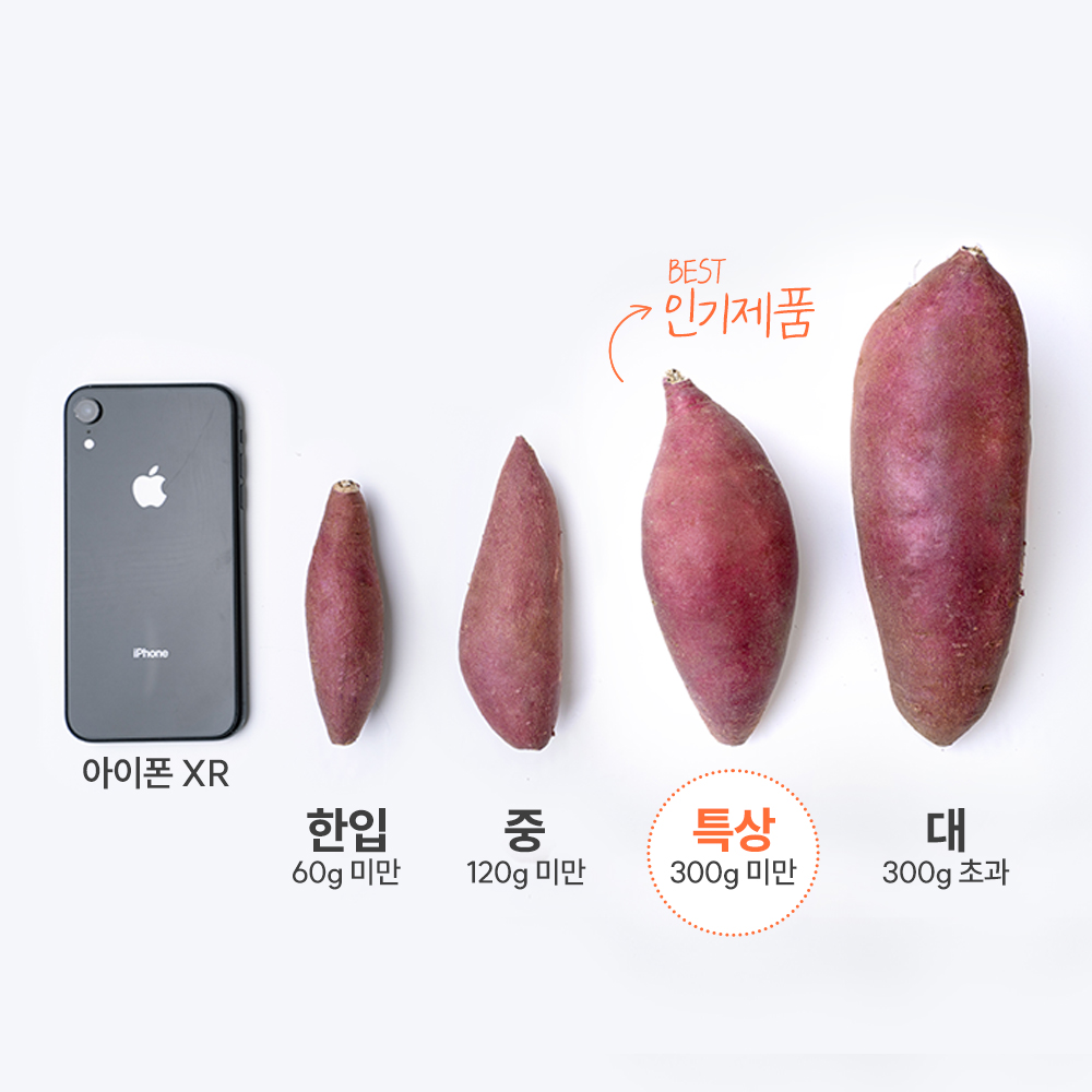 굿스푼 25년 햇고구마 해남 숙성 세척 꿀고구마 무농약 베니하루카 한입 3kg - 상세 이미지 4