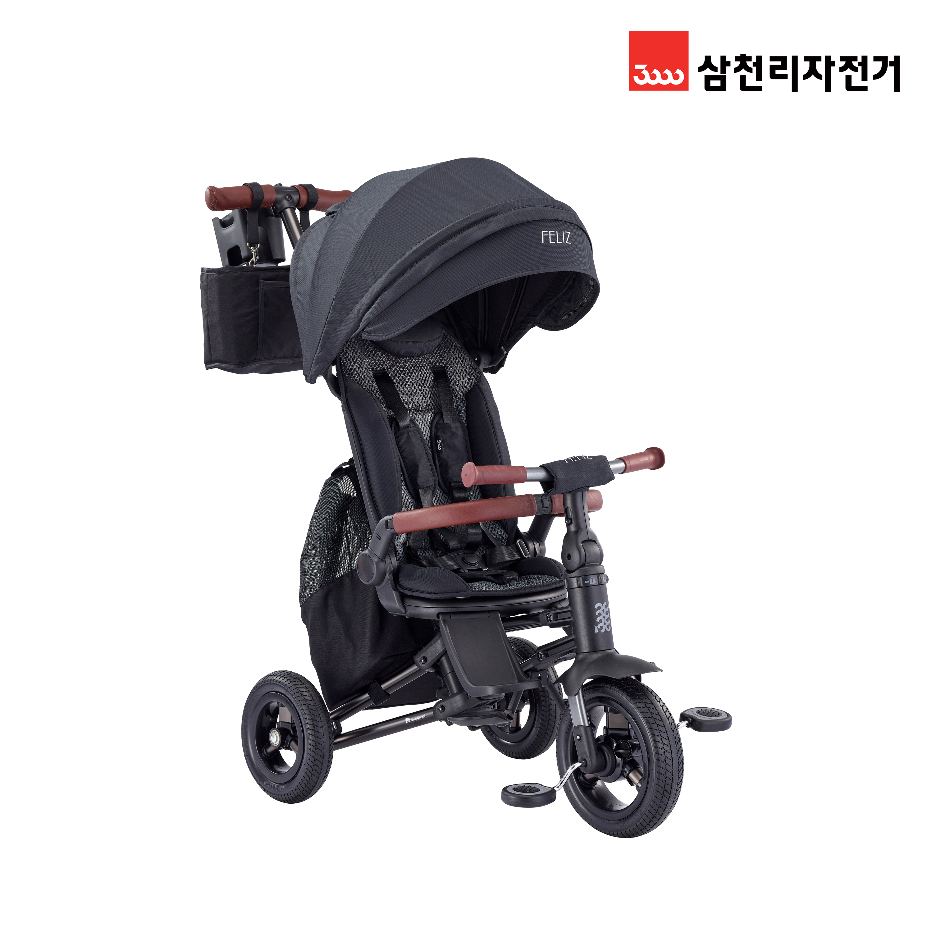 2025 삼천리 펠리즈 - 100% 완조립 가벼운 알루미늄 다기능 어린이 유아용 세발 자전거 - 상세 이미지 3