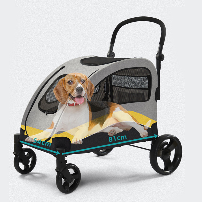 개과천선 그레딘 강아지 유모차 메쉬망 대형견 웨건 투명창 다견다묘