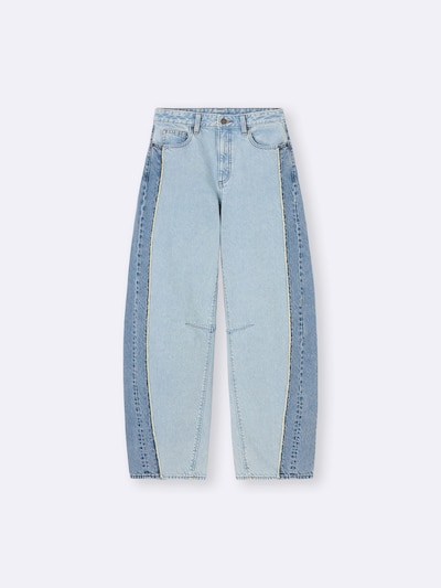 지유 바지 2톤 배럴 레그 청바지+EC 기장 81.0 cm 356896 - 상세 이미지 3