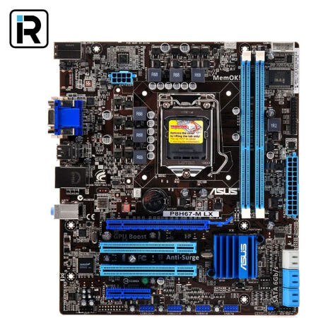 [중고]H67 인텔 2세대 3세대 1155소켓 M-ATX 아수스 메인보드 P8H67-M LX