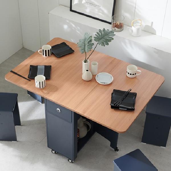 LPM 4스툴 1200x800x720 접이식폴딩테이블 확장형테이블 식탁