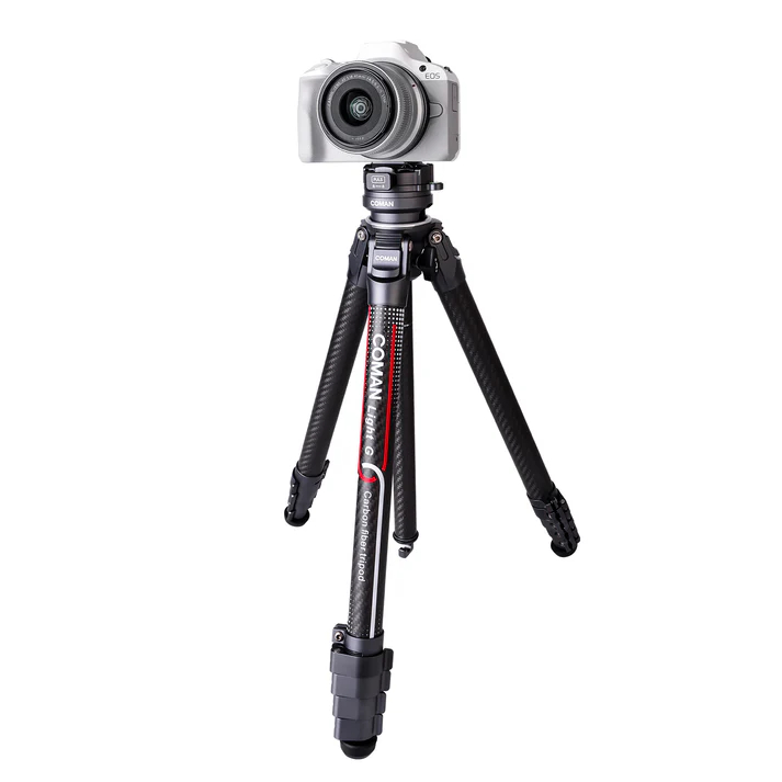 카본 삼각대 여행용 코만 라이트G 카메라 DSLR 가벼운 4단 삼각대 볼헤드포함 - 상품 이미지