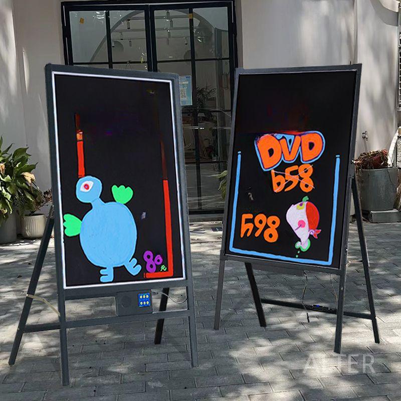 네온 LED 입간판 보드판 보드 스탠드 40x60cm 수직 플러그인(배터리) - 상세 이미지 3
