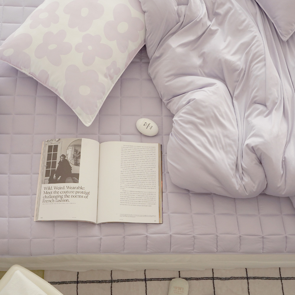 깊은잠몽글 먼지없는 차렵이불 베개세트 SS