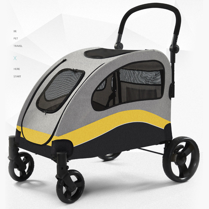 개과천선 그레딘 강아지 유모차 메쉬망 대형견 웨건 투명창 다견다묘