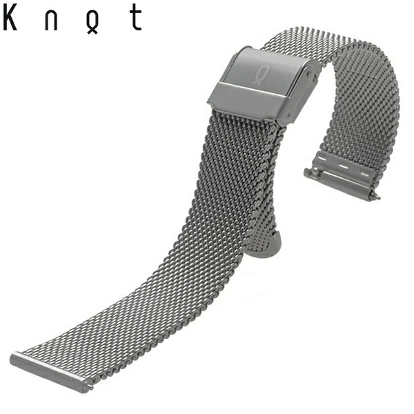 놋토 KNOT 시계줄 밀라네제 메쉬스트랩 18mm 그레이 벨트 - 메인 이미지