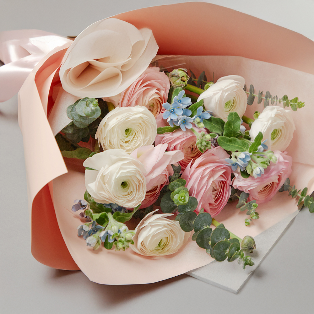 라넌큘러스 버터플라이 꽃다발 생화 꽃바구니 생일 기념일 발렌타인데이 꽃배달 꽃배송서비스 - 상세 이미지 3