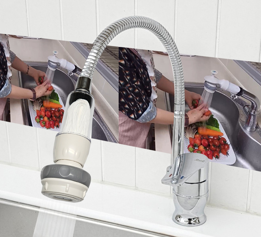 정수기를 사용한 모습