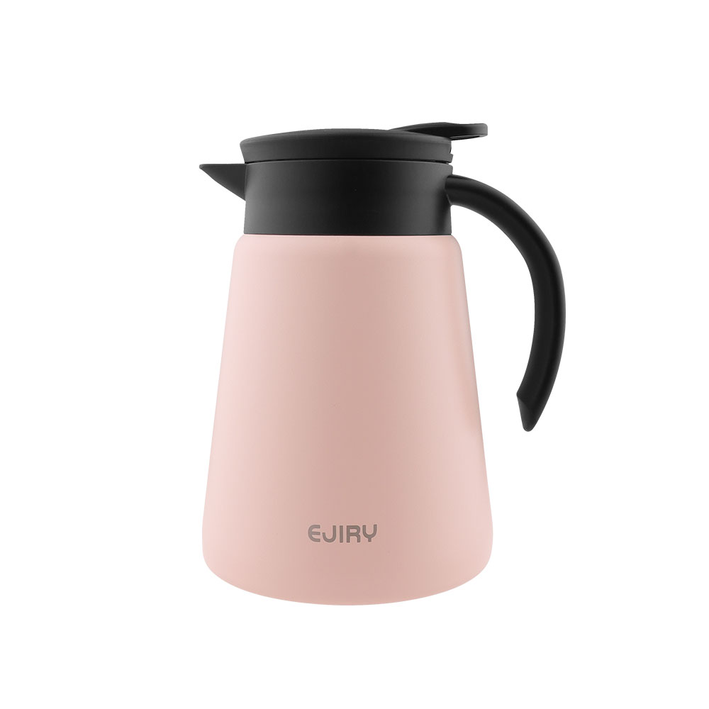 에지리 테이블팟 스텐 보온보냉 주전자 800ml, 피치핑크