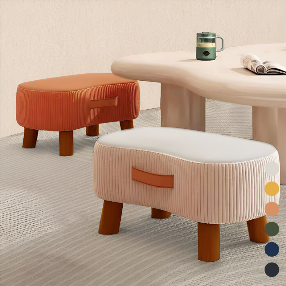 풋스툴 쇼파 낮은 패브릭 의자 미니 보조 풋 발받침 스톨