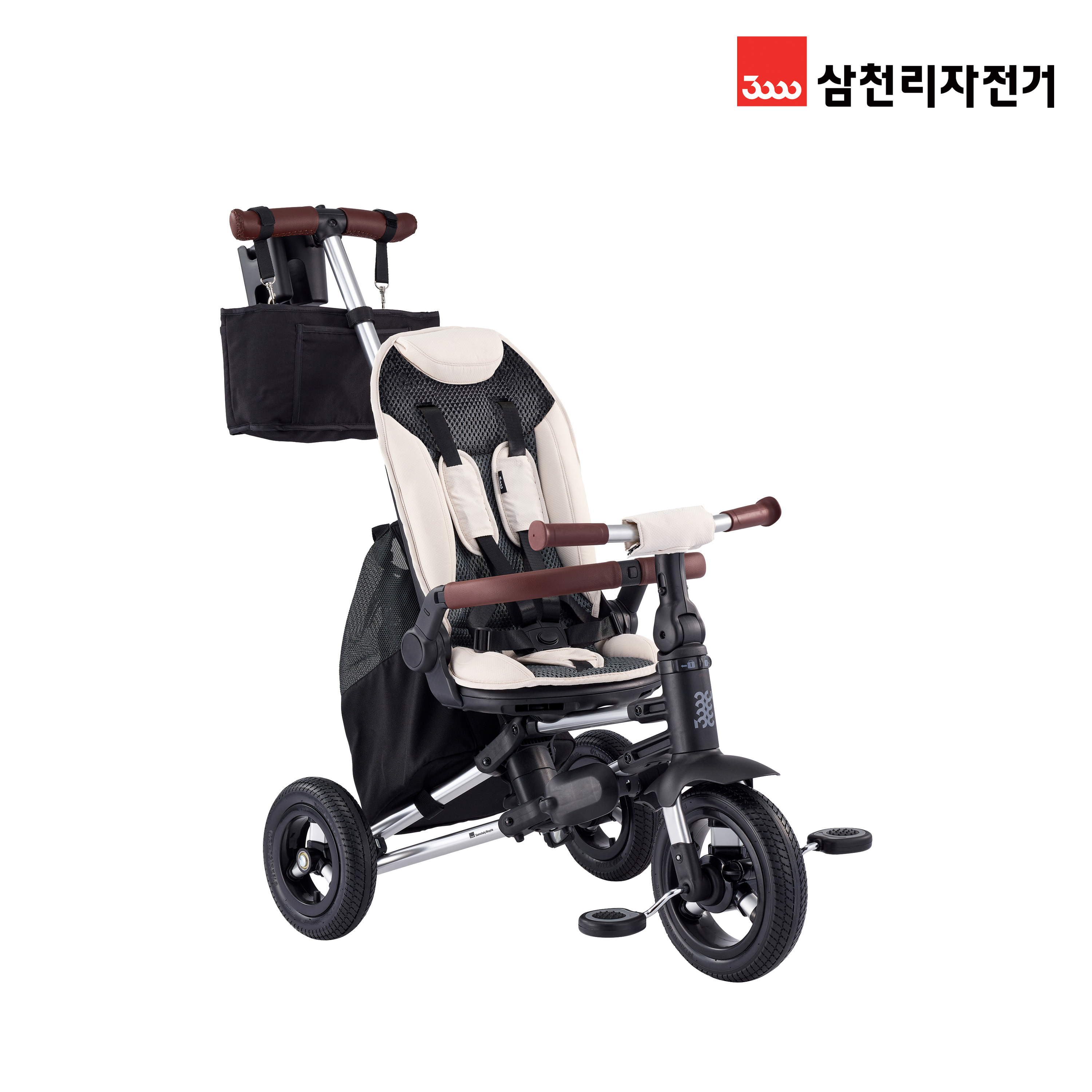 2025 삼천리 펠리즈 - 100% 완조립 가벼운 알루미늄 다기능 어린이 유아용 세발 자전거 이미지 6