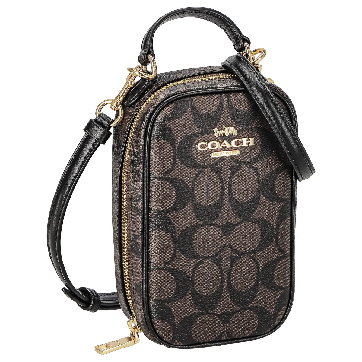 코치 EVA PHONE CROSSBODY 시그니처 여자 가죽 크로스백 숄더백 CC872 - 상품 이미지